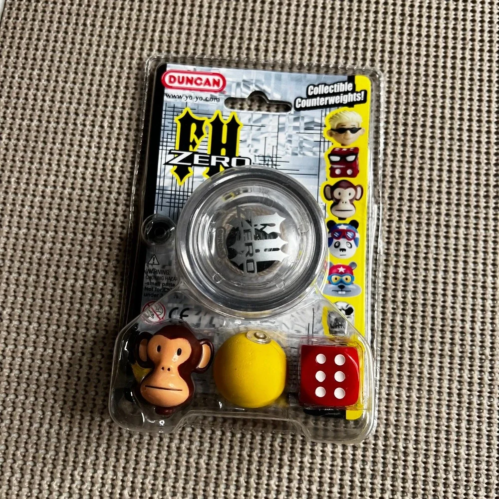Duncan FH Zero Freehand Yo-Yo Clear with Collectible Counterweights Vintage 2007